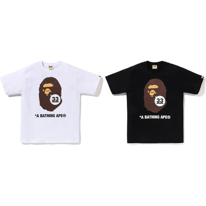 BAPE A BATHING APE 33RD ANNIV. APE HEAD TEE