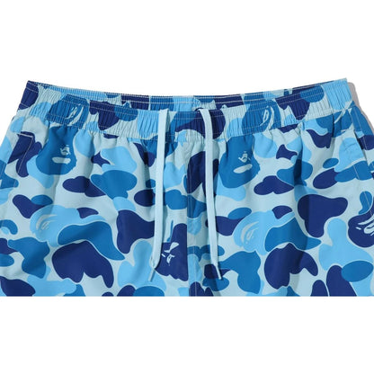 BAPE ABC CAMO APE HEAD ONE POINT BEACH SHORTS