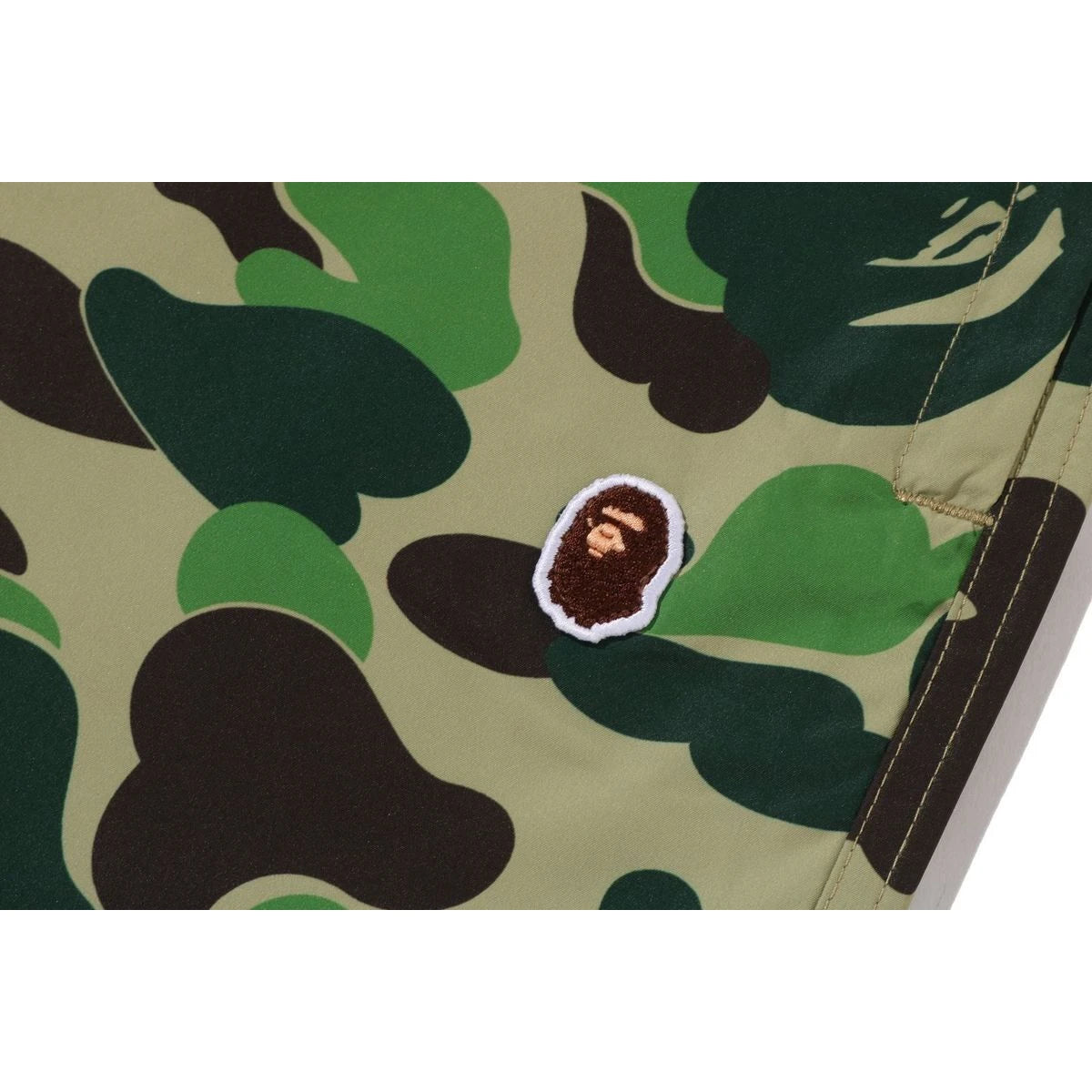 BAPE ABC CAMO APE HEAD ONE POINT BEACH SHORTS