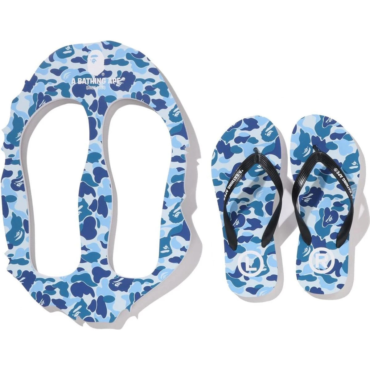 BAPE ABC CAMO BEACH SANDALS