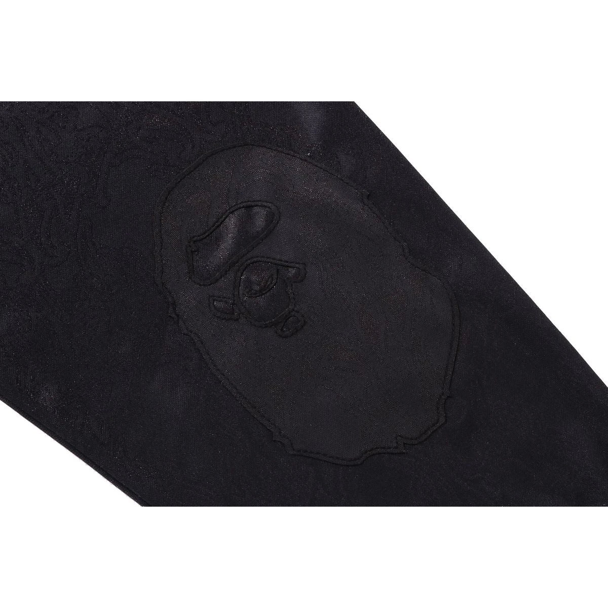 BAPE APE FLAME MONOGRAM JACQUARD LOGO RELAXED FIT FOOTBALL JERSEY