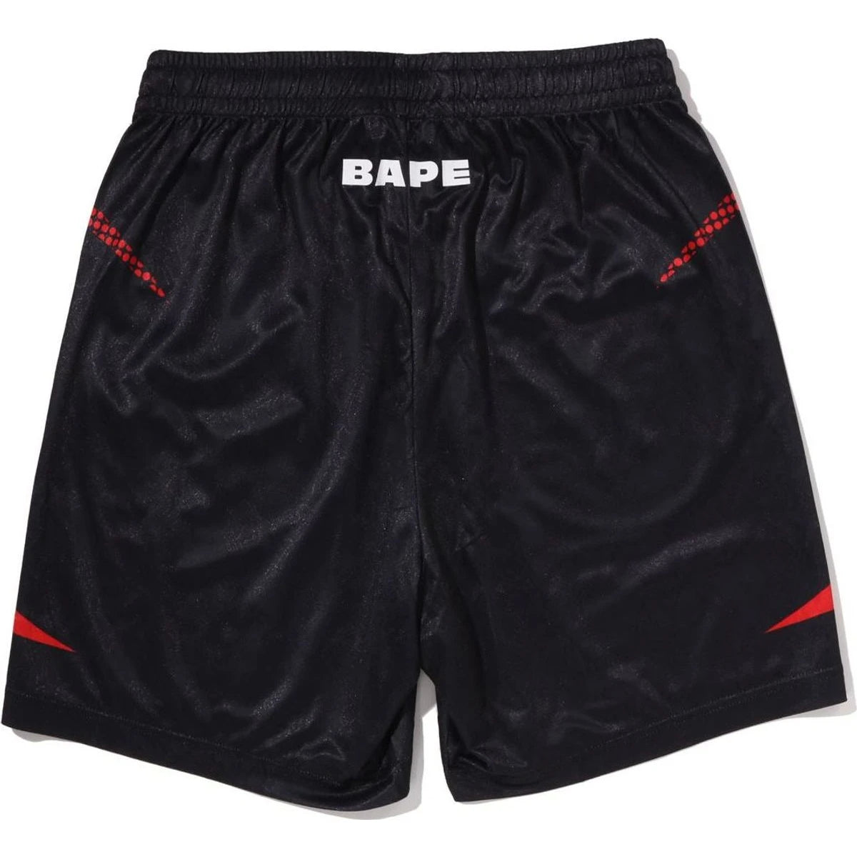 BAPE APE FLAME MONOGRAM JACQUARD RELAXED FIT FOOTBALL SHORTS
