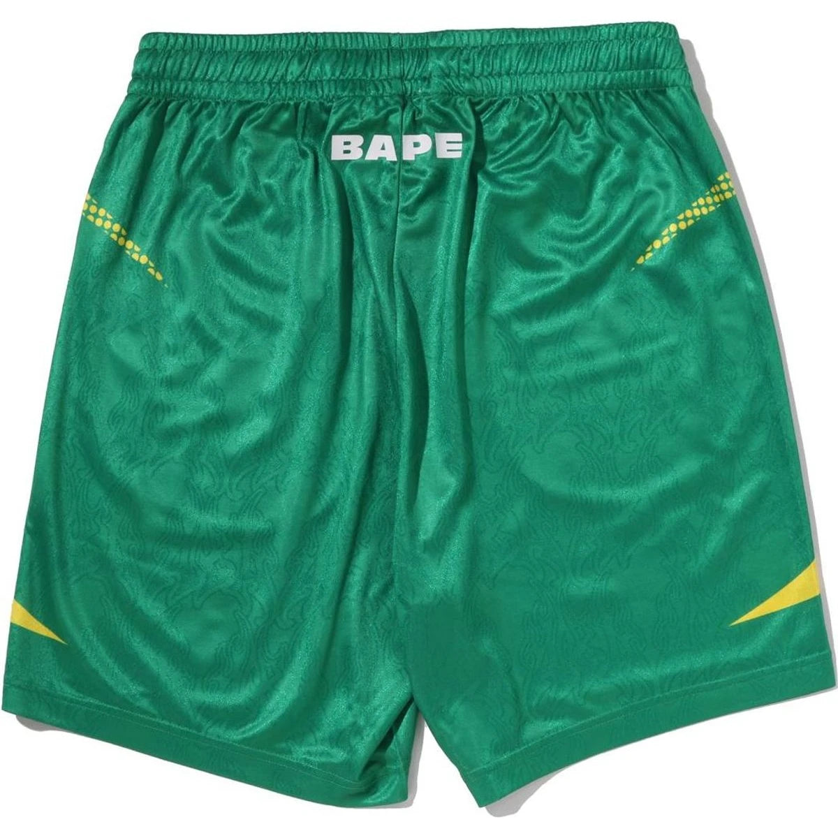 BAPE APE FLAME MONOGRAM JACQUARD RELAXED FIT FOOTBALL SHORTS
