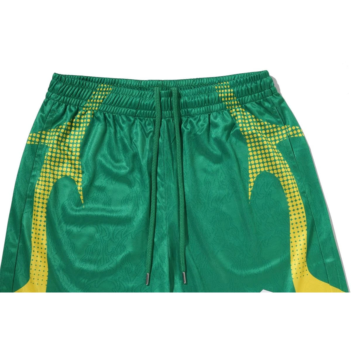BAPE APE FLAME MONOGRAM JACQUARD RELAXED FIT FOOTBALL SHORTS