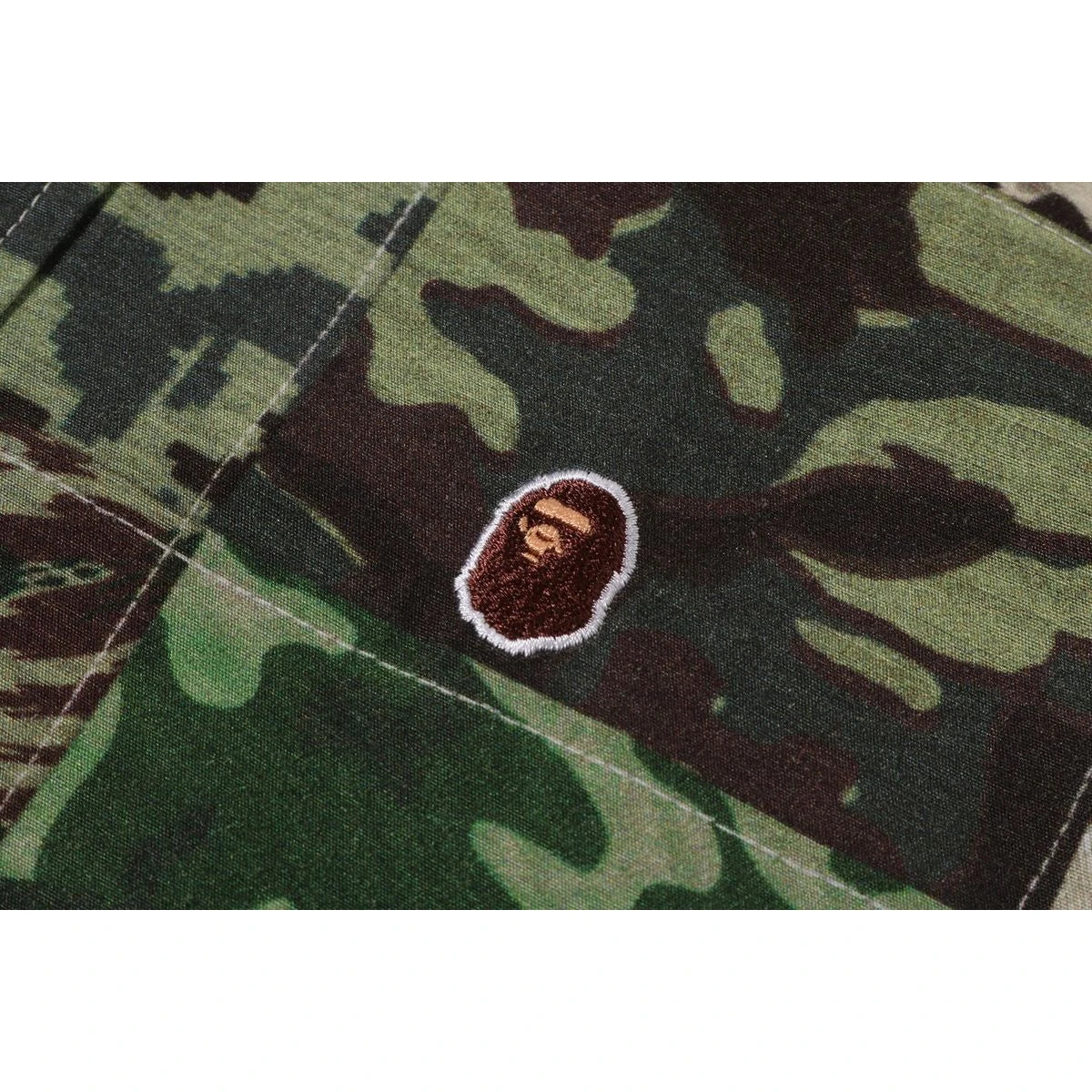 BAPE APE HEAD ONE POINT CAMO PATCHWORK SHIRT