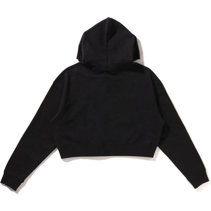 BAPE APE HEAD ONE POINT CROPPED PULLOVER HOODIE