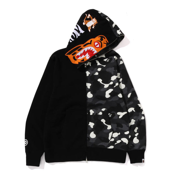 BAPE CITY CAMO TIGER SHARK FULL ZIP HOODIE