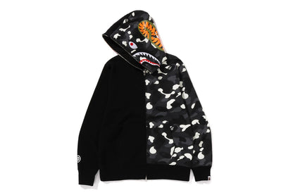 BAPE CITY CAMO TIGER SHARK FULL ZIP HOODIE
