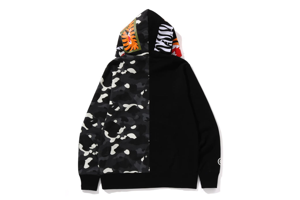 BAPE CITY CAMO TIGER SHARK FULL ZIP HOODIE