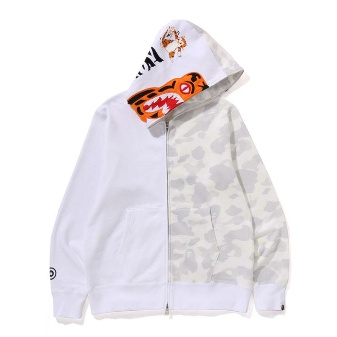 BAPE CITY CAMO TIGER SHARK FULL ZIP HOODIE