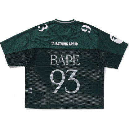 BAPE LINE CAMO MULTI LOGO RELAXED FIT FOOTBALL JERSEY