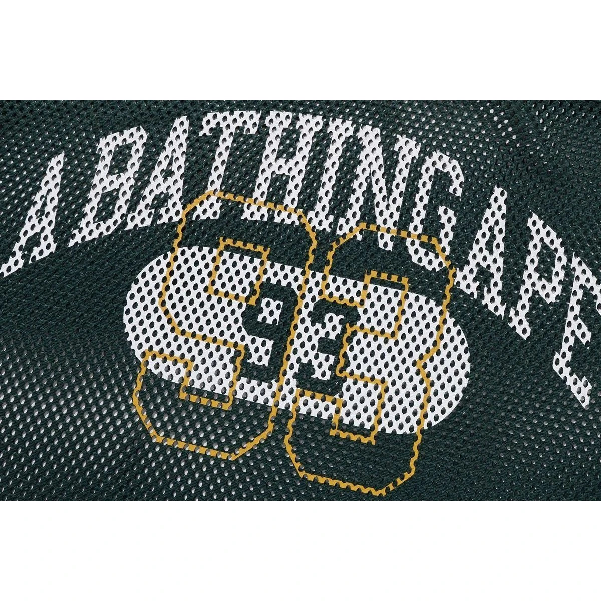 BAPE LINE CAMO MULTI LOGO RELAXED FIT FOOTBALL JERSEY