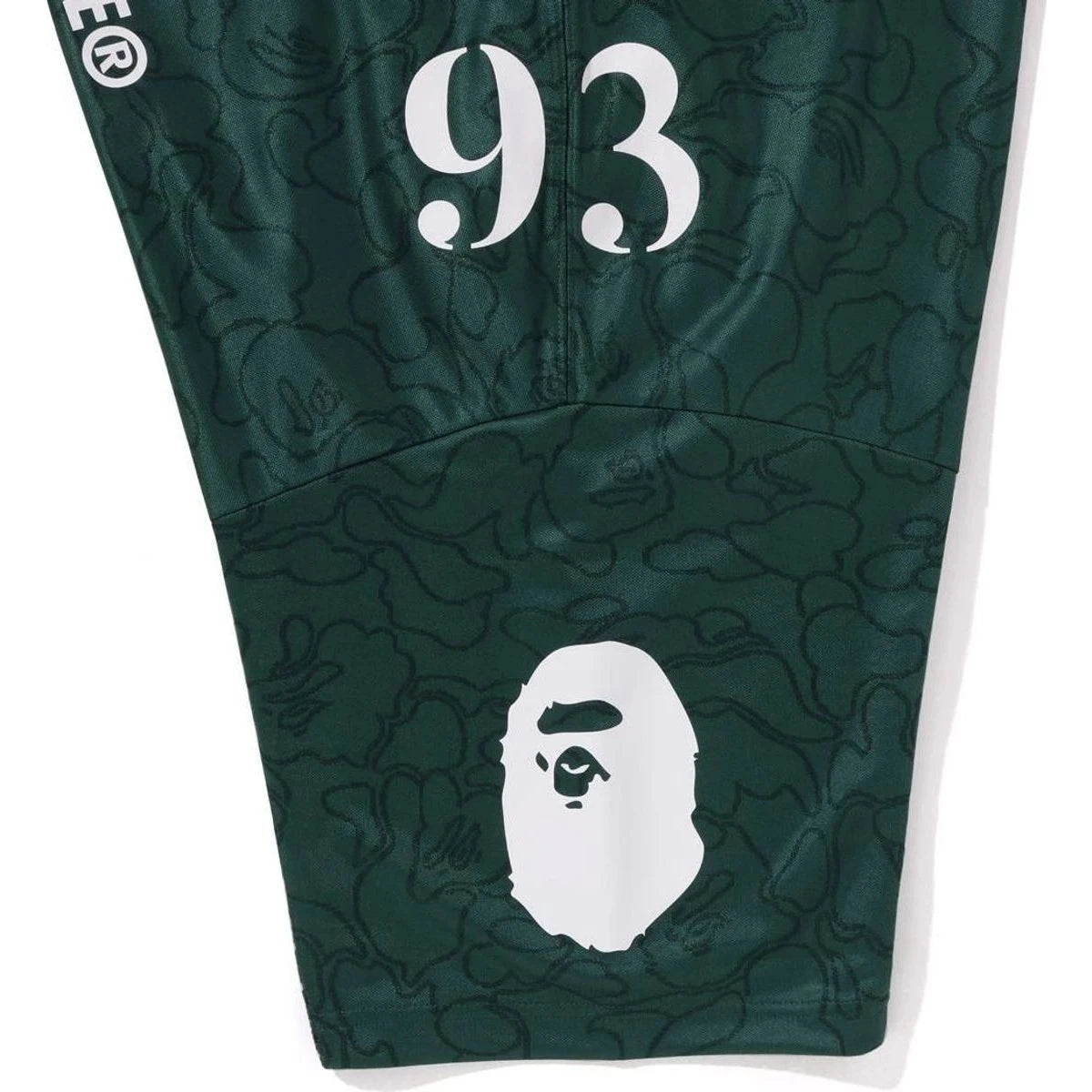 BAPE LINE CAMO MULTI LOGO RELAXED FIT FOOTBALL JERSEY