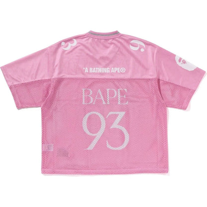 BAPE LINE CAMO MULTI LOGO RELAXED FIT FOOTBALL JERSEY