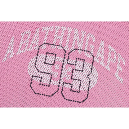 BAPE LINE CAMO MULTI LOGO RELAXED FIT FOOTBALL JERSEY