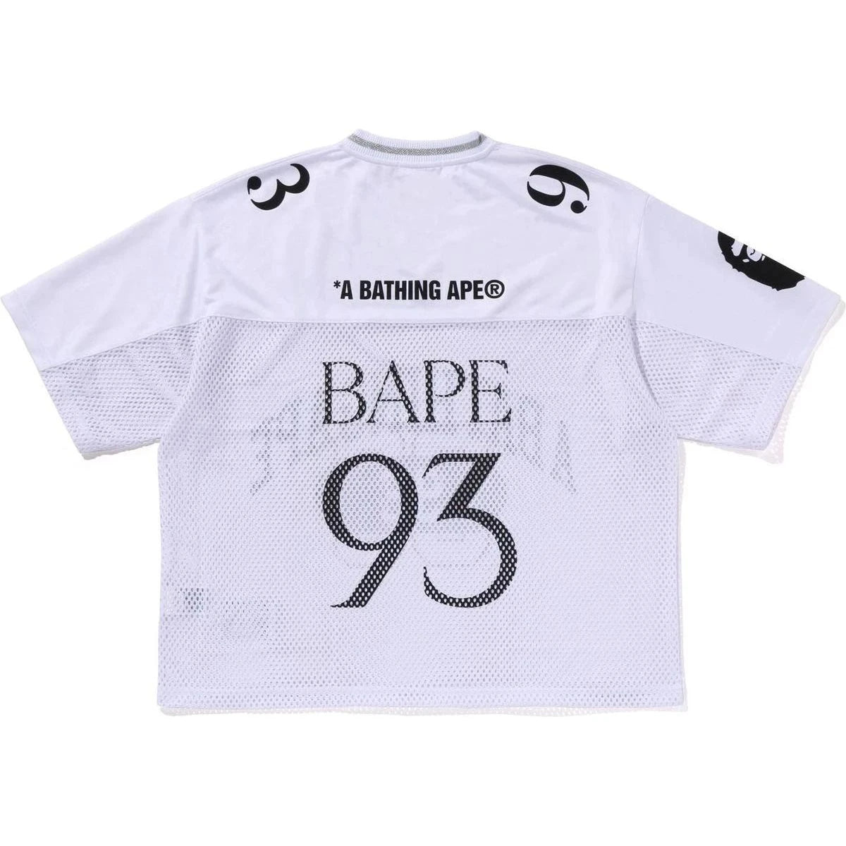 BAPE LINE CAMO MULTI LOGO RELAXED FIT FOOTBALL JERSEY