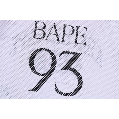 BAPE LINE CAMO MULTI LOGO RELAXED FIT FOOTBALL JERSEY