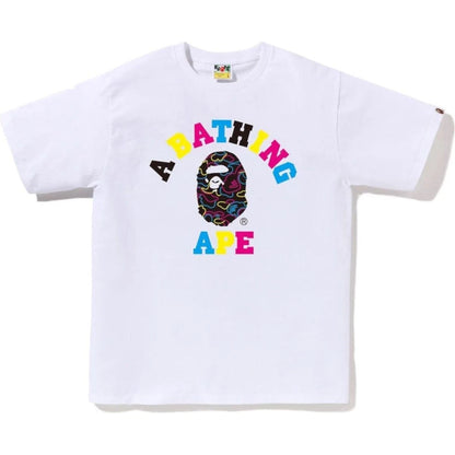 BAPE NEON CAMO COLLEGE TEE