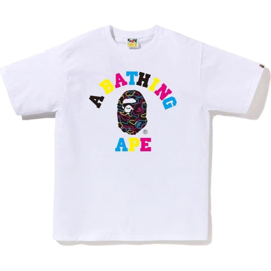 BAPE NEON CAMO COLLEGE TEE