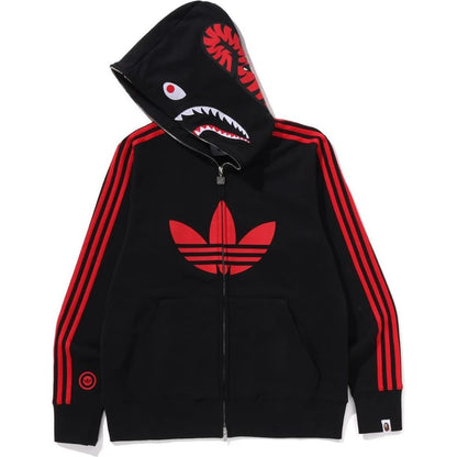 BAPE X ADIDAS -SHARK FULL ZIP HOODIE
