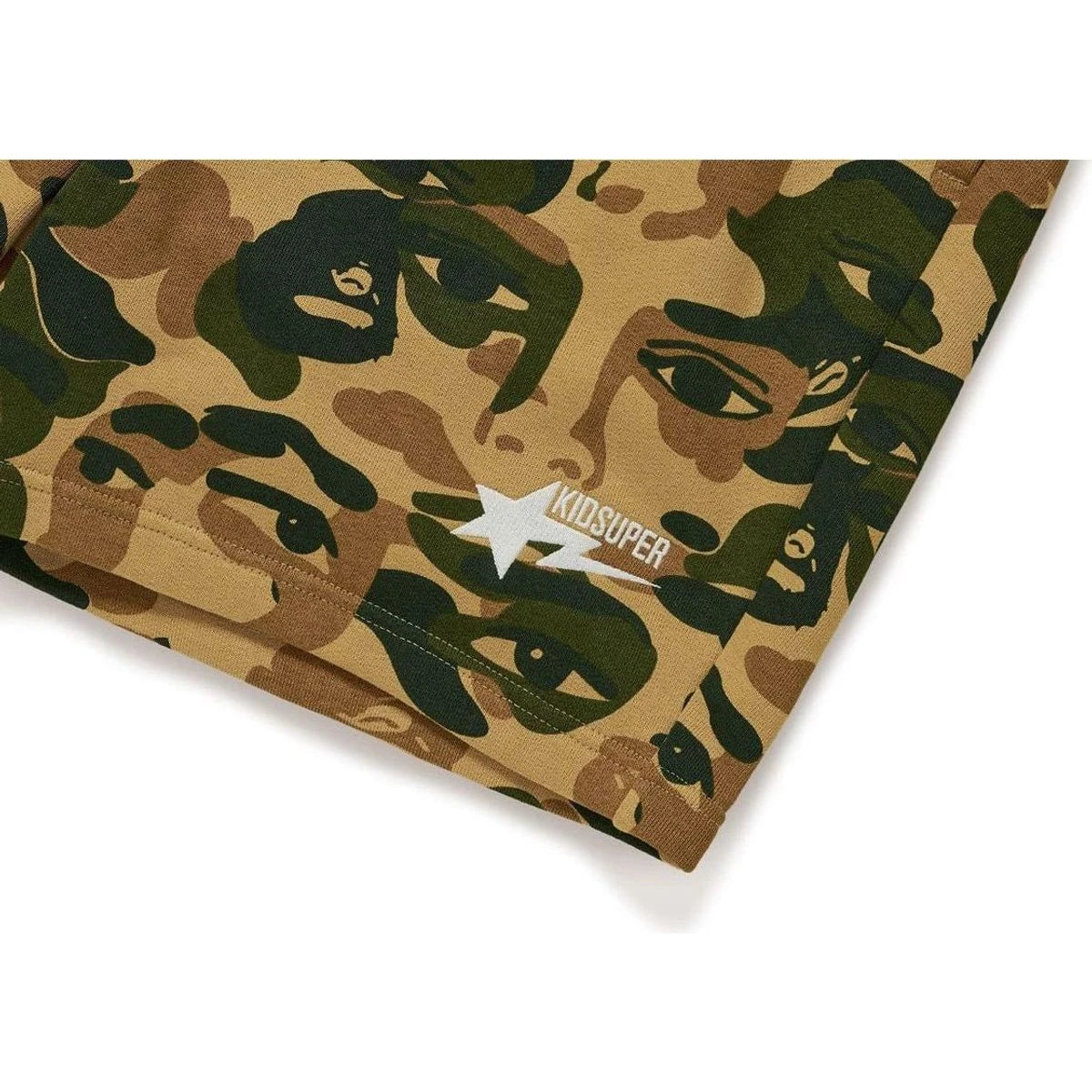 BAPE X KIDSUPER CAMO SWEAT SHORTS