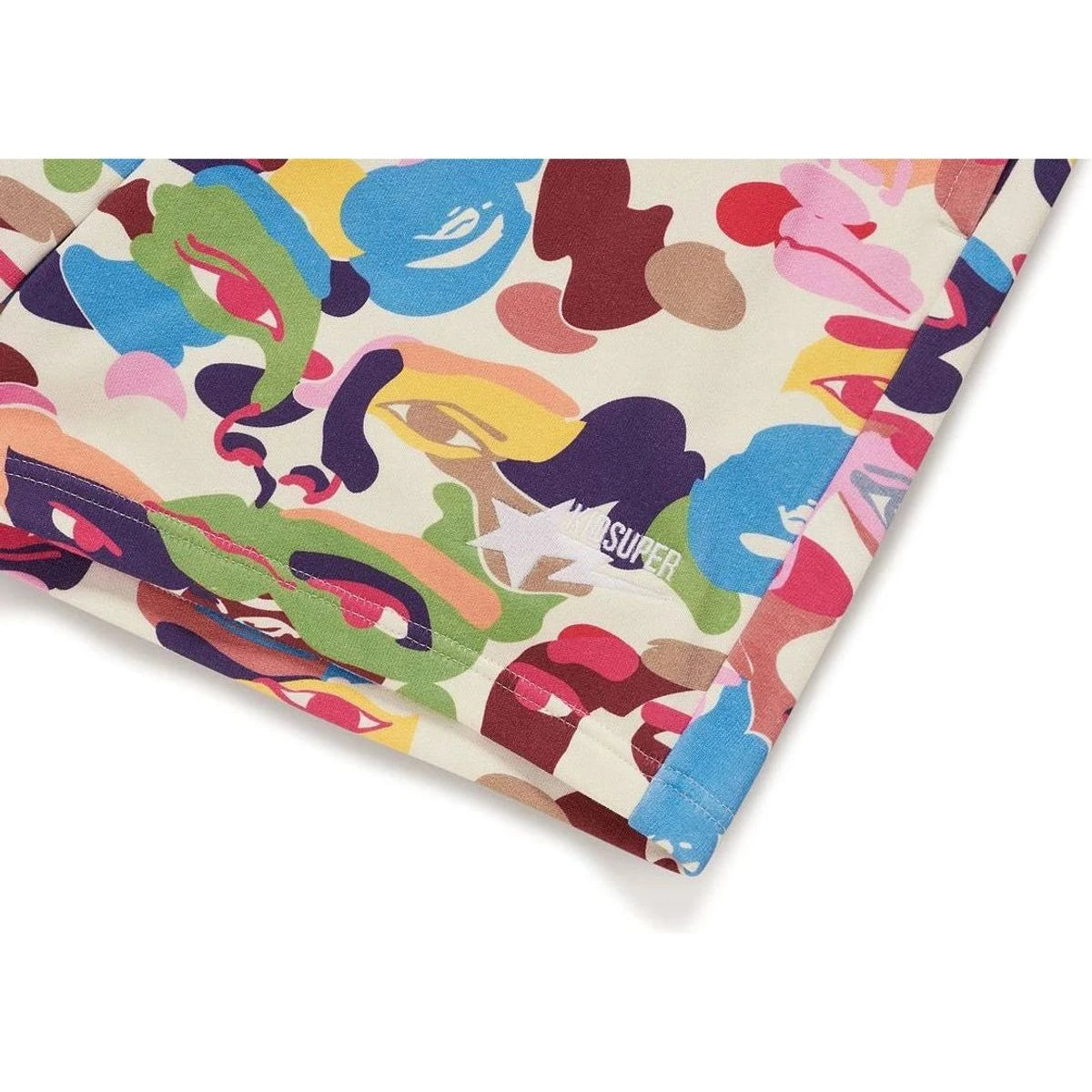 BAPE X KIDSUPER CAMO SWEAT SHORTS