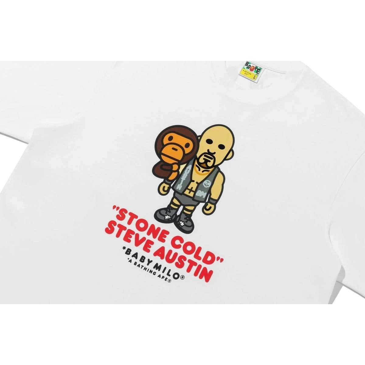 BAPE X WWE STONE COLD STEVE AUSTIN BABY MILO RELAXED FIT TEE