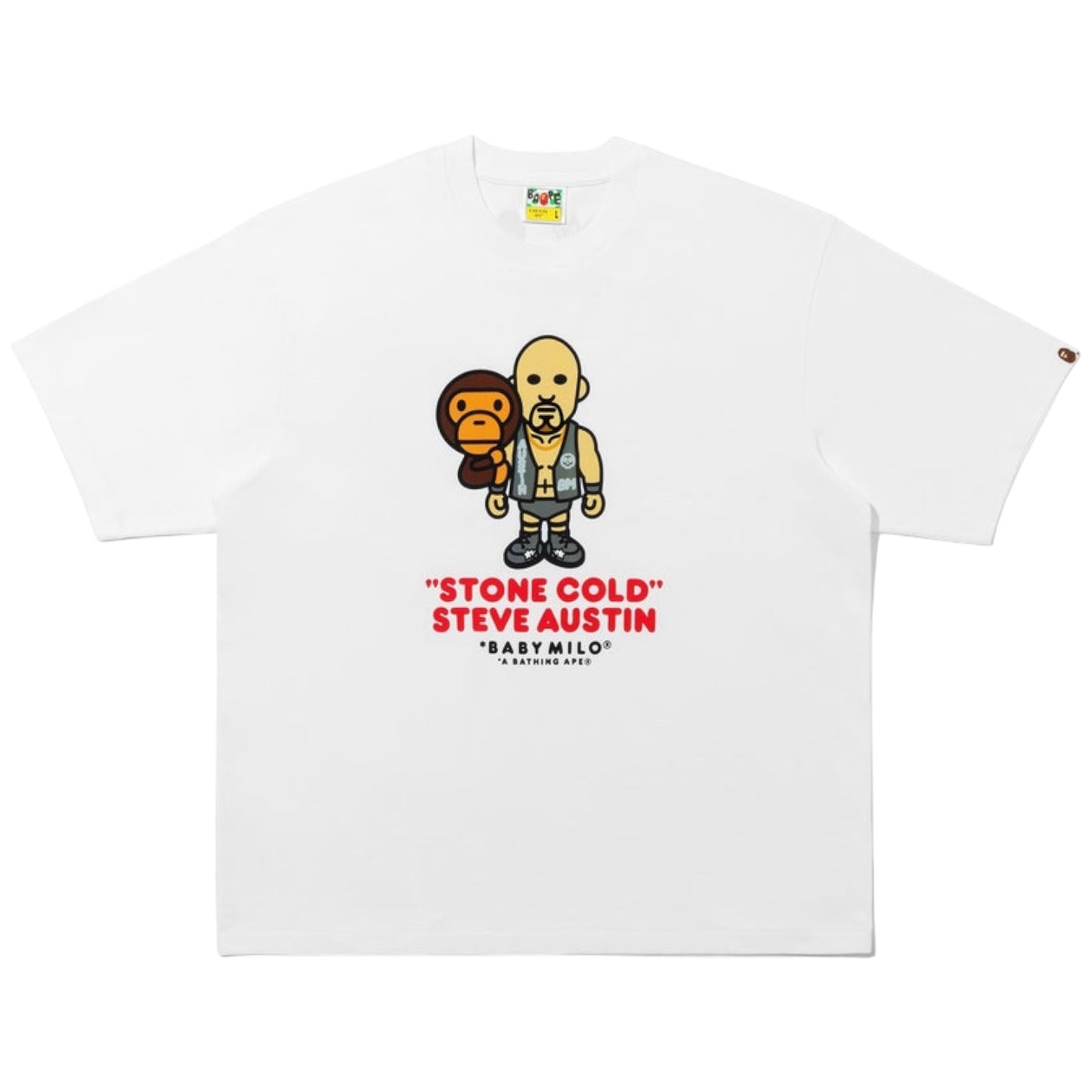 BAPE X WWE STONE COLD STEVE AUSTIN BABY MILO RELAXED FIT TEE