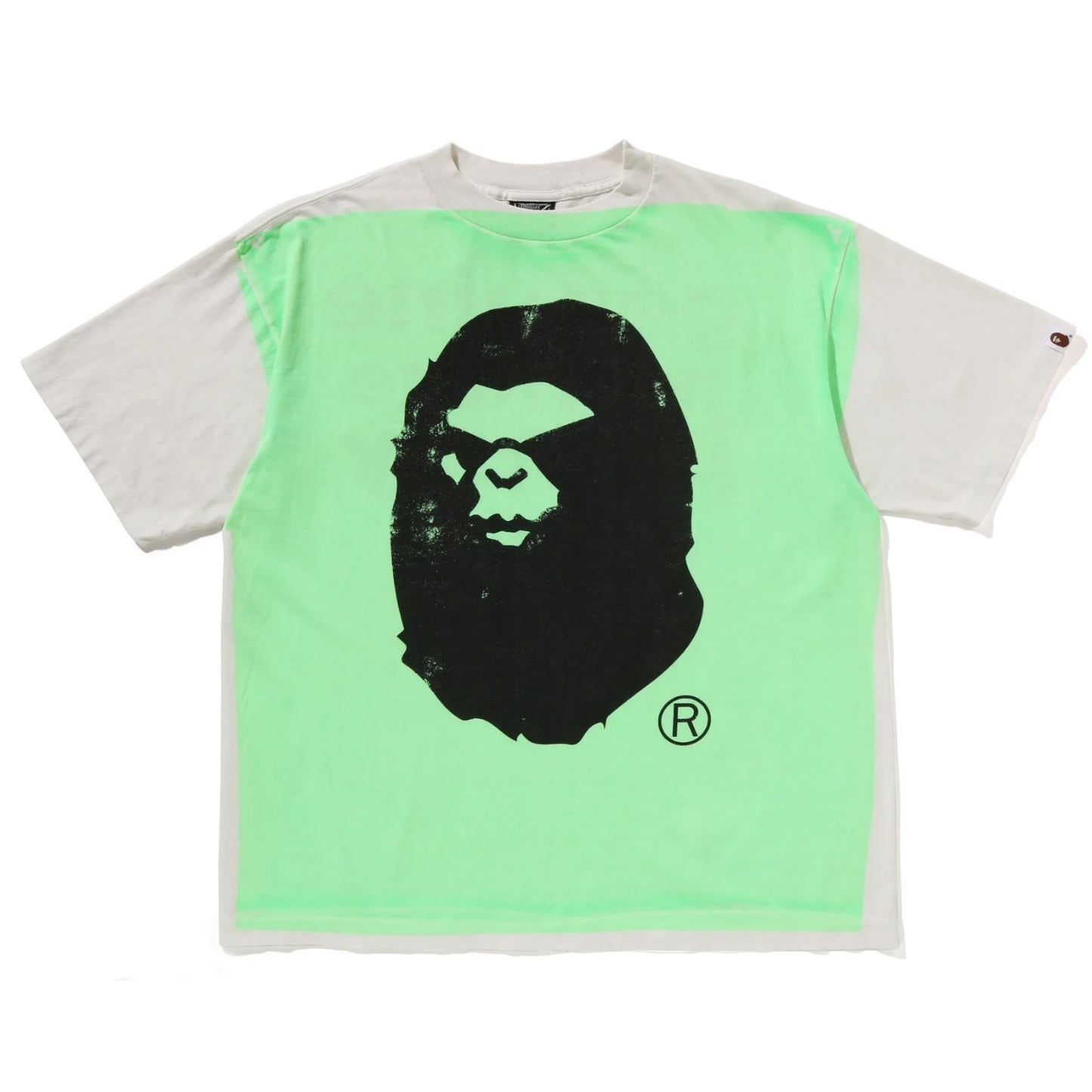 BAPE x SAINT Mxxxxxx MAD FACE HANDPRINTING TEE