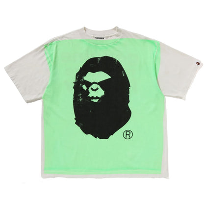 BAPE x SAINT Mxxxxxx MAD FACE HANDPRINTING TEE