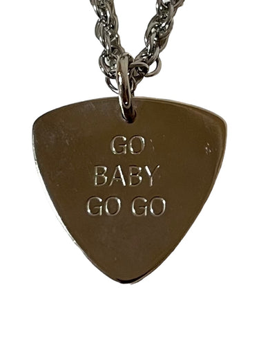 Hysteric Glamour Guitar Pick Necklace - Go Baby