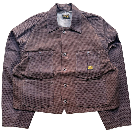 Kapital 10.2oz Century Denim No. 5+S Cropped Winday Chore Jacket (Kakishibu)