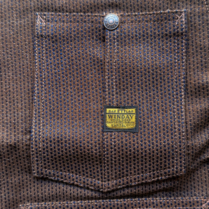 Kapital 10.2oz Century Denim No. 5+S Cropped Winday Chore Jacket (Kakishibu)