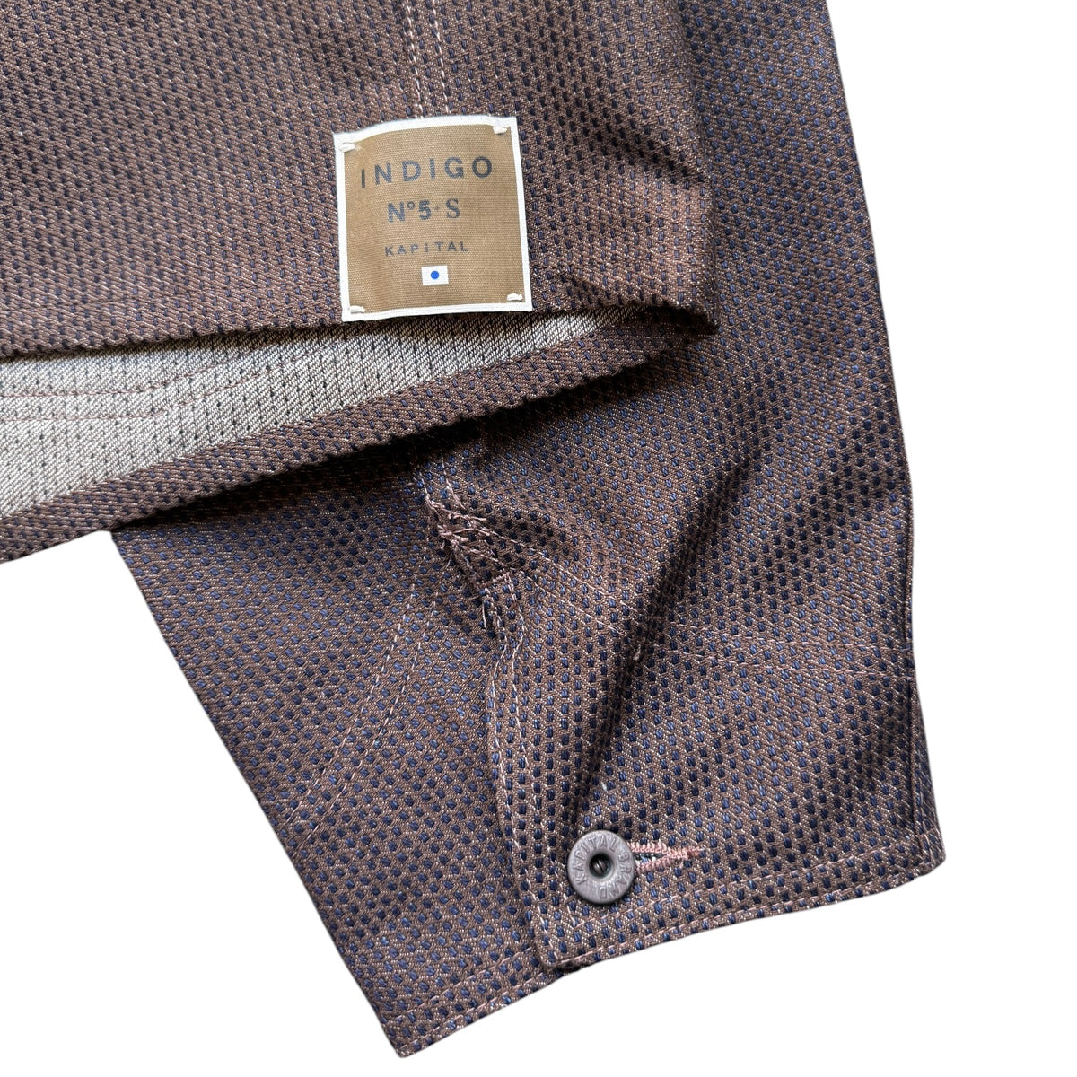 Kapital 10.2oz Century Denim No. 5+S Cropped Winday Chore Jacket (Kakishibu)
