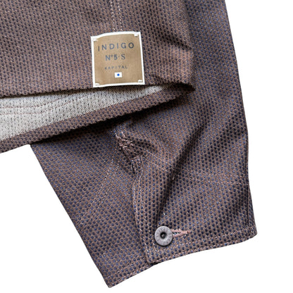 Kapital 10.2oz Century Denim No. 5+S Cropped Winday Chore Jacket (Kakishibu)
