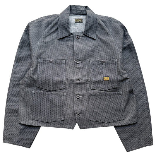 Kapital 10.2oz Century Denim No. 7+S Cropped Winday Chore Jacket (Sumi)