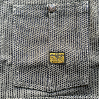 Kapital 10.2oz Century Denim No. 7+S Cropped Winday Chore Jacket (Sumi)