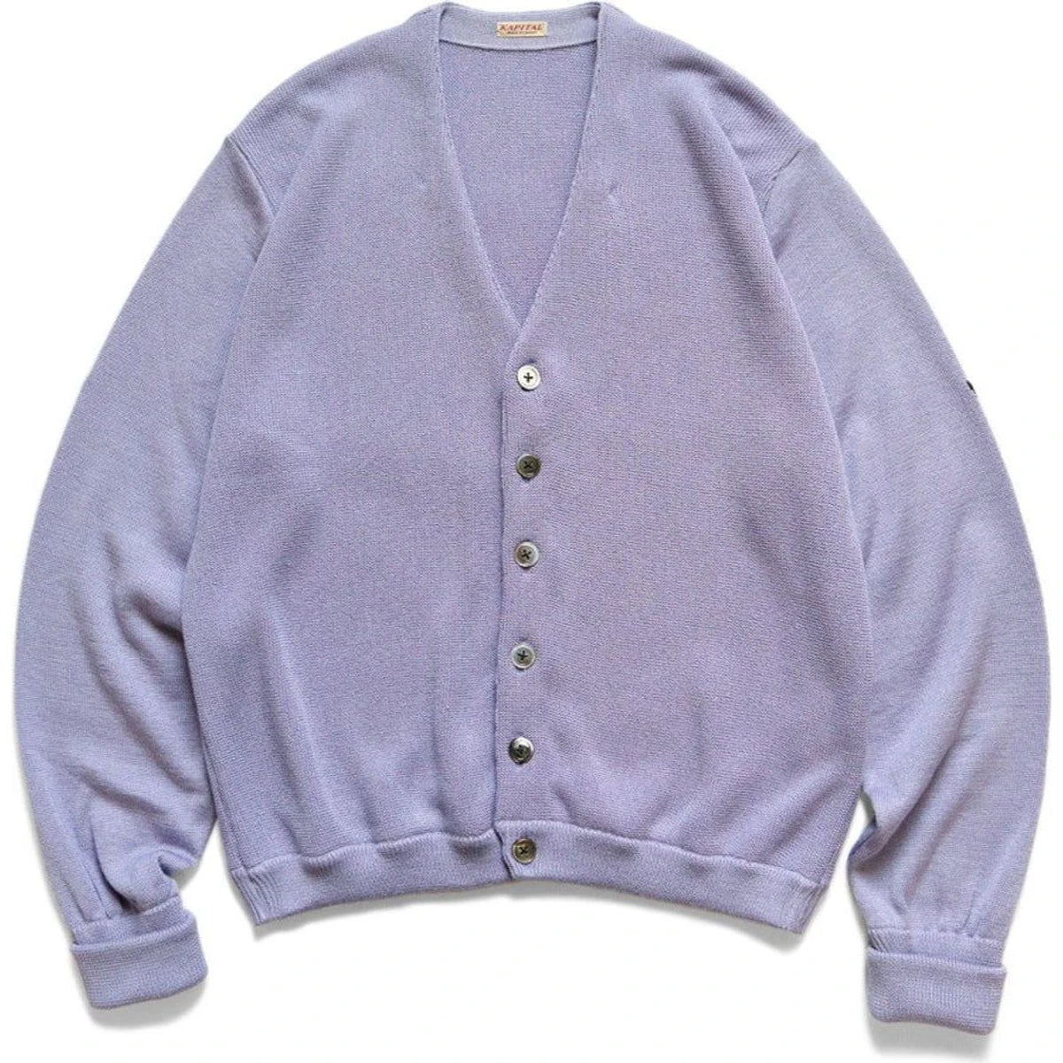 Kapital 10G Eco Knit Elbow Coneybowy Short Cardigan