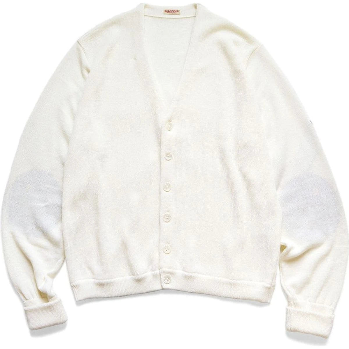 Kapital 10G Eco Knit Elbow Coneybowy Short Cardigan