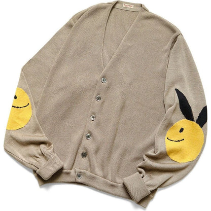 Kapital 10G Eco Knit Elbow Coneybowy Short Cardigan