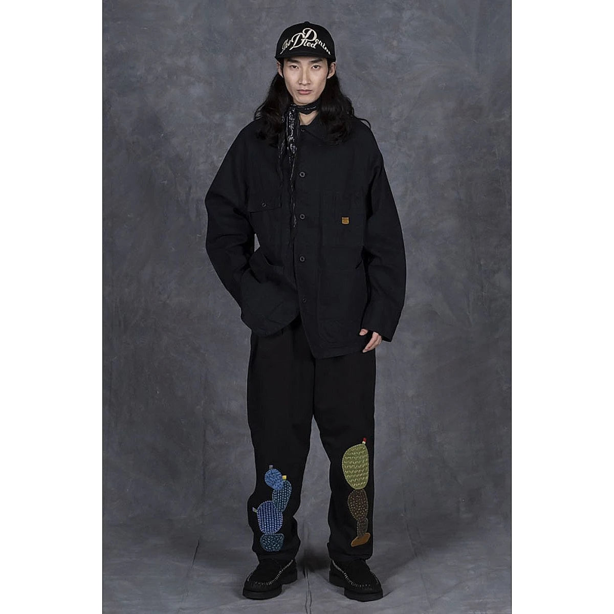 Kapital 10oz Black x Black Denim Cactus Coverall