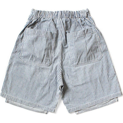 Kapital 10oz Hickory Double Knee Easy Shorts