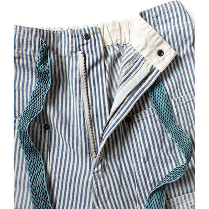 Kapital 10oz Hickory Double Knee Easy Shorts