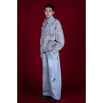Kapital 10oz Hickory Painter Port Baggy Pants (Champetre Remake)