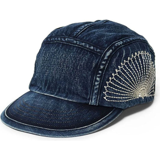 Kapital 10oz IDG × IDG Denim Camp Cap (Furoshiki Embroidery)