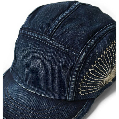 Kapital 10oz IDG × IDG Denim Camp Cap (Furoshiki Embroidery)