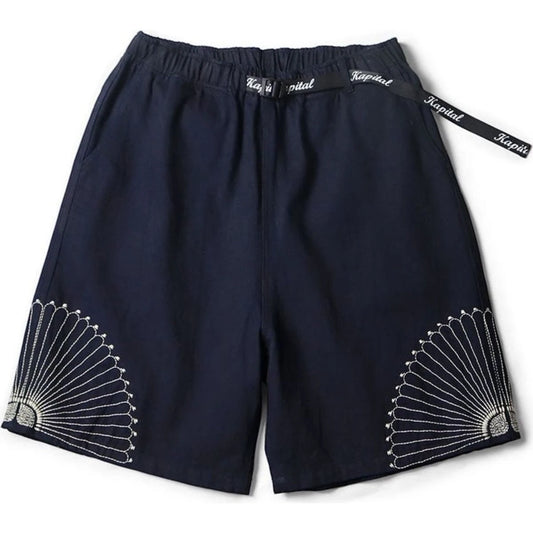 Kapital 10oz IDG×IDG Denim Easy Shorts (Furoshiki Embroidery)