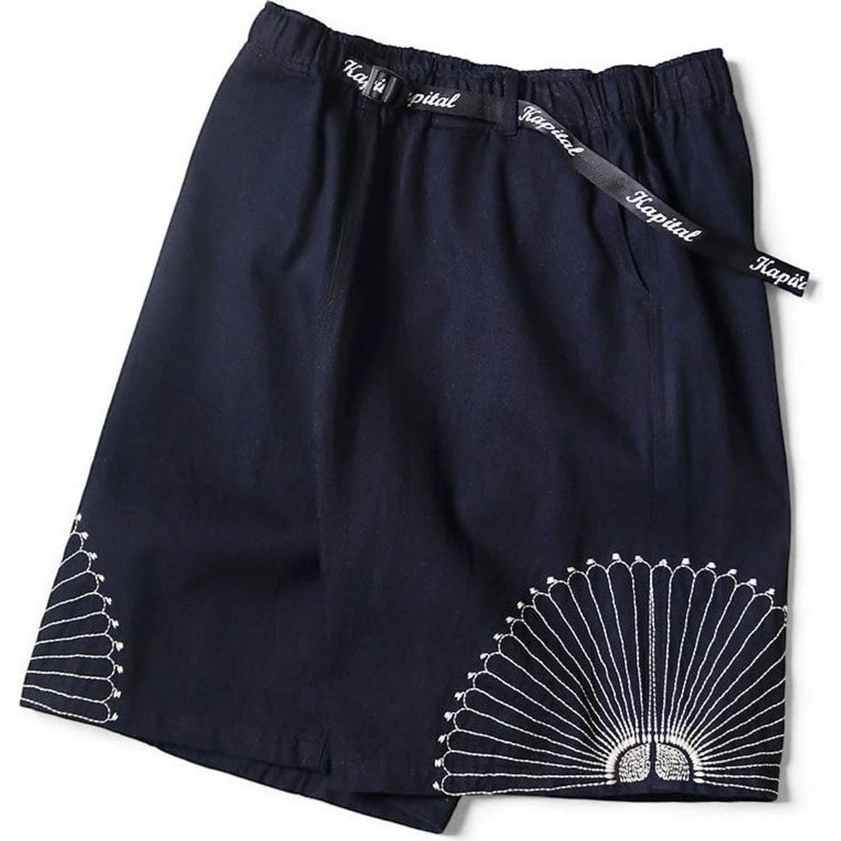 Kapital 10oz IDG×IDG Denim Easy Shorts (Furoshiki Embroidery)