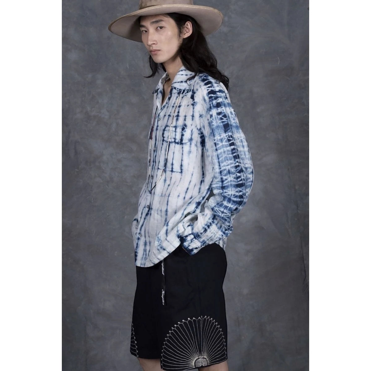 Kapital 10oz IDG×IDG Denim Easy Shorts (Furoshiki Embroidery)
