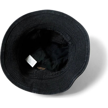 Kapital 11.5oz Black×Black Denim "The Old Man And The Sea" Hat